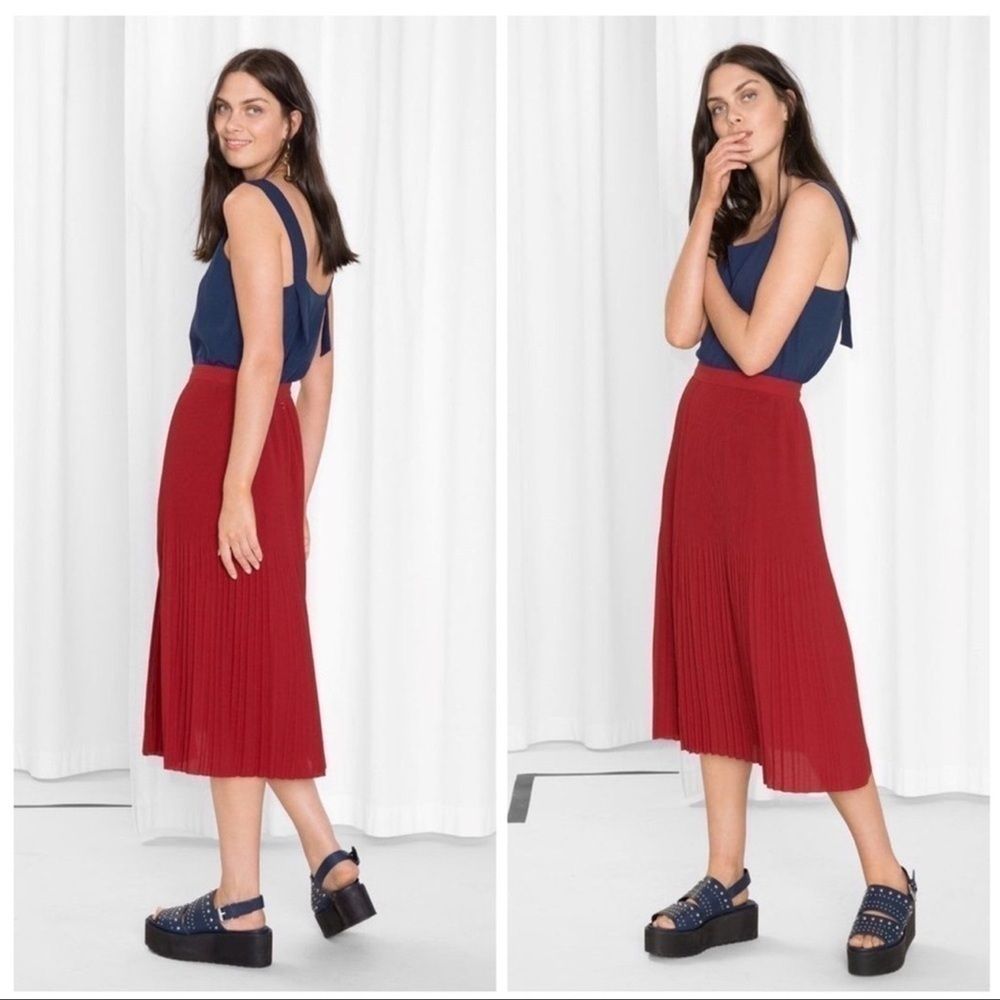 & Other Stories Navy Blue Tank Top